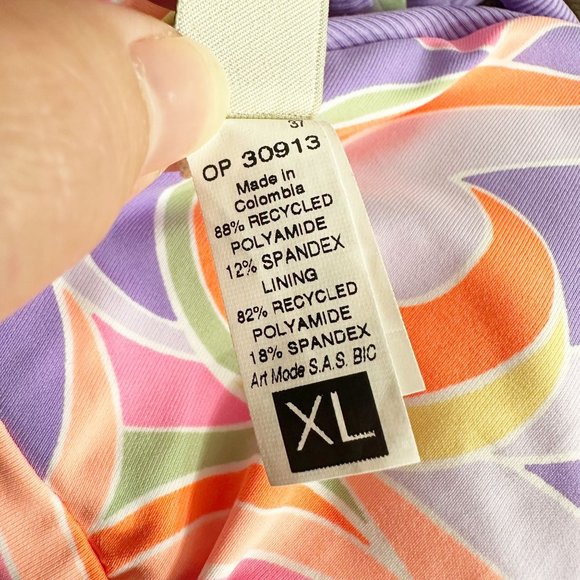 Maaji Periwinkle Parade Reversible Bikini Top In Purple - Picture 10 of 13